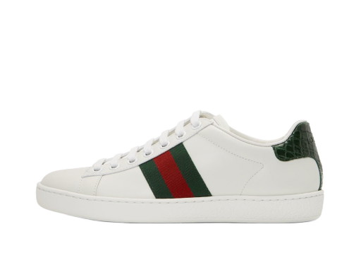 Sneakerek és cipők Gucci Croc Ace 'White & Green' Fehér | 387993 A3830