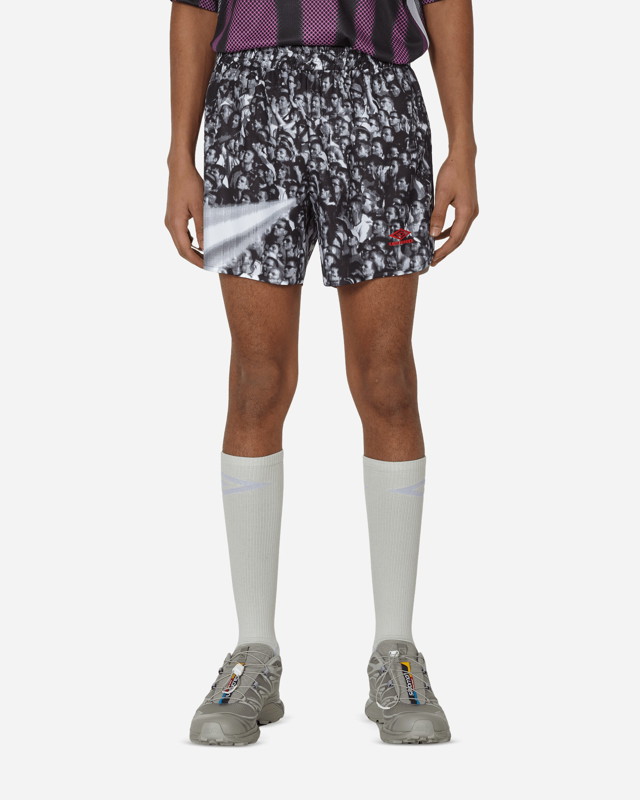 Rövidnadrág Umbro Printed Shorts White / Black Fekete | UBMW068FA43 WTH0004