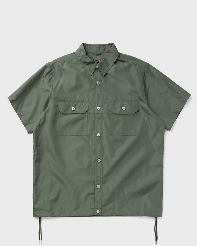 Ing TAION MILITARY HALF SLEEVE SHIRTS Zöld | TAION-019SHNDML-1-OLIVE