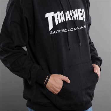 Sweatshirt Thrasher Skate Mag Hoody Fekete | 113103BK, 3