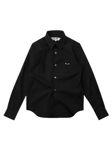 Ing Comme des Garçons PLAY Black Heart Button Up Shirt Fekete | az b003 051 1