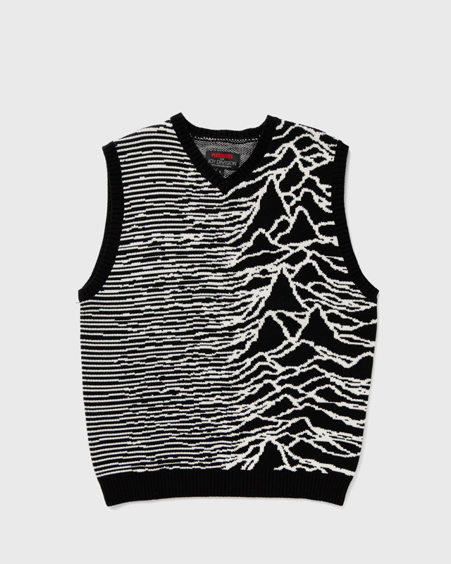 Pulóver Pleasures X Joy Division INTERZONE SWEATER VEST Fekete | P24JD003-BLACK