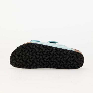Sneakerek és cipők Birkenstock Women's Arizona Slim Fit Patent Double Strap Sandals - Surf Green - UK 3.5 Kék | 1026963, 3