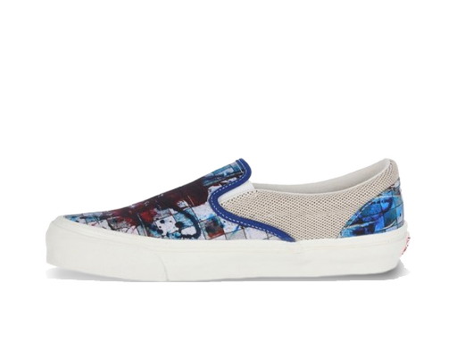 Sneakerek és cipők Vans Slip-On Ralph Steadman Checkerboard Blue Kék | VN0A45JKVQN