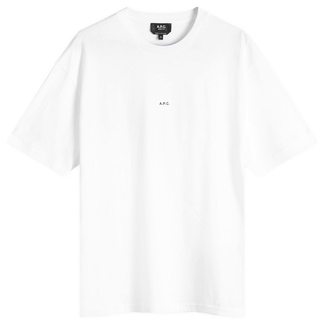 Póló A.P.C. Micro Logo T-Shirt Fehér | COHBW-H26386-TAG
