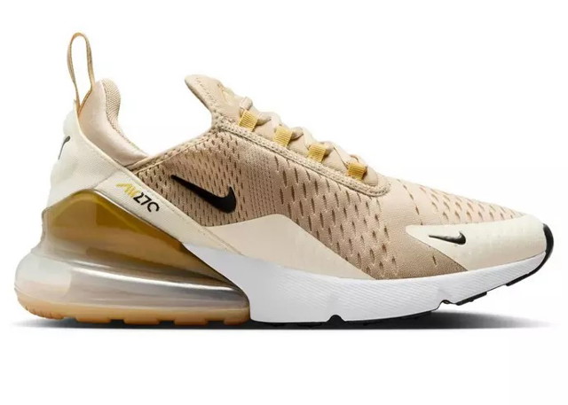 Sneakerek és cipők Nike Air Max 270 Metallic Gold (Women's) Bézs | AH6789-703