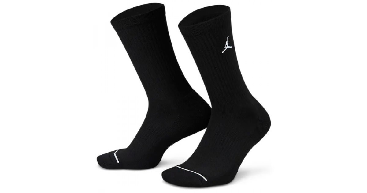 Zoknik és harisnyanadrágok Jordan Everyday Crew Socks 3-pack Fekete | dx9632-010, 1