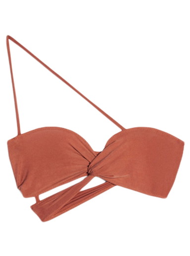 Melltartó Jacquemus Le Bandeau Espelho Asymmetric Twisted 
Piros | 231JS055-2307-470