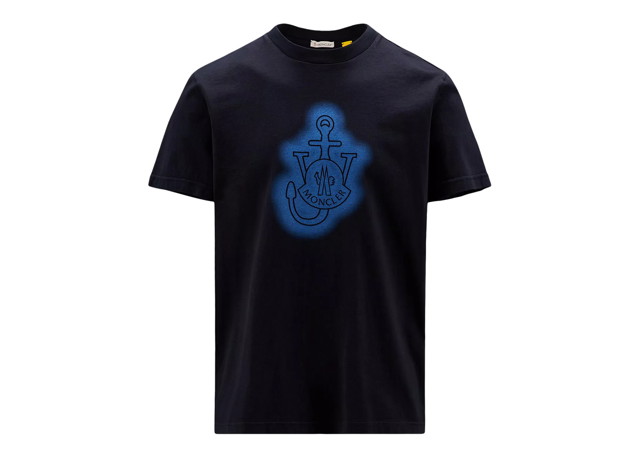 Póló Moncler JW Anderson x Logo T-Shirt Sötétkék | H209E8C00005829JS778