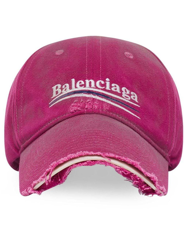 Kupakok Balenciaga Political Campaign Distressed Cap Pink Rózsaszín | 673320410b20517