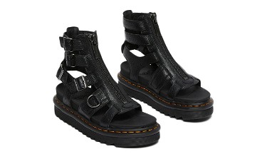 Sneakerek és cipők Dr. Martens Olson Zipped Leather Strap Sandals Fekete | DM26561001, 3