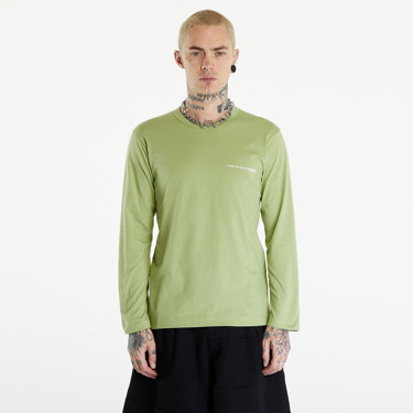 Póló Comme des Garçons SHIRT Long Sleeve Tee Knit Khaki Zöld | FM-T024 Khaki, 0