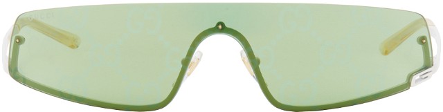 Napszemüveg Gucci White Mask-Shaped Sunglasses Zöld | GG1561S-003