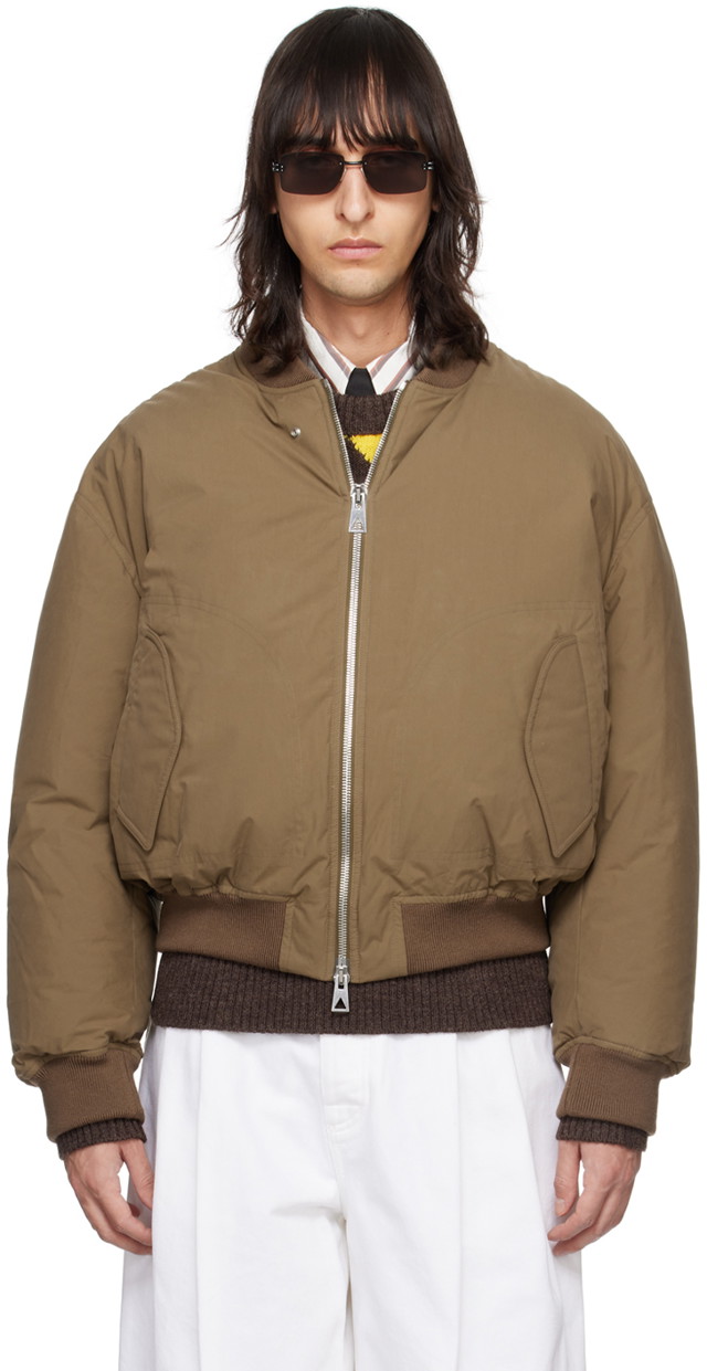 Bomber dzsekik Bottega Veneta Down Bomber Jacket Bézs | 769602V1LE0