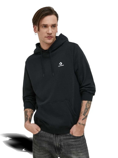 Sweatshirt Converse Go-To Embroidered Star Chevron Pullover Hoodie Fekete | 10023874.A01