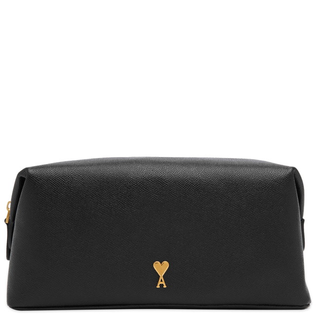 Hátizsákok és táskák AMI Paris Women's Toilet Pouch in Black/Vibrated Brass | END. Clothing Fekete | USL502-AL0036-015