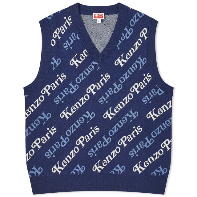 Mellények KENZO Verdy x Knit Vest Sötétkék | FE55PU4583CB-77