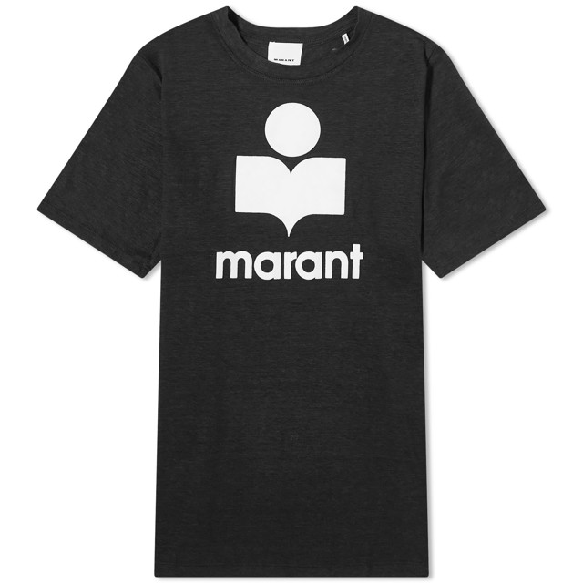 Póló ISABEL MARANT Karman Logo T-Shirt Fekete | 24PTS0045HA-B1N22H-01BK