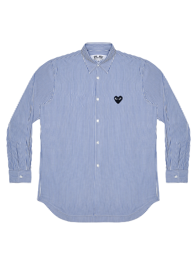 Ing Comme des Garçons PLAY Striped Shirt Kék | AZ B018 051 1