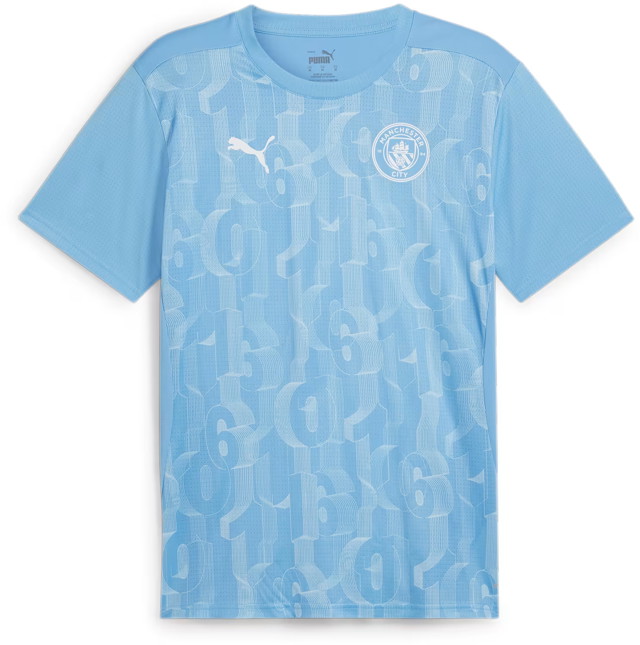 Póló Puma Manchester City Pre-match Short Sleeve Jersey Men Kék | 777578-21