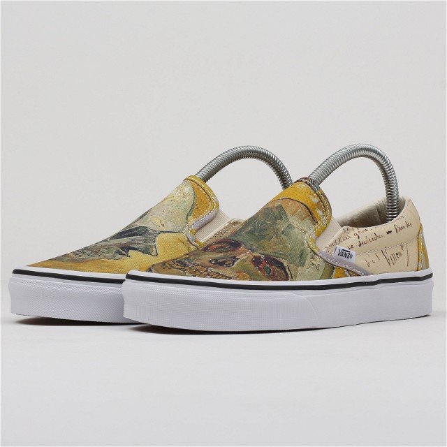 Sneakerek és cipők Vans Classic Slip-On Vincent v. Gogh Skull Sárga | VN0A38F7U48