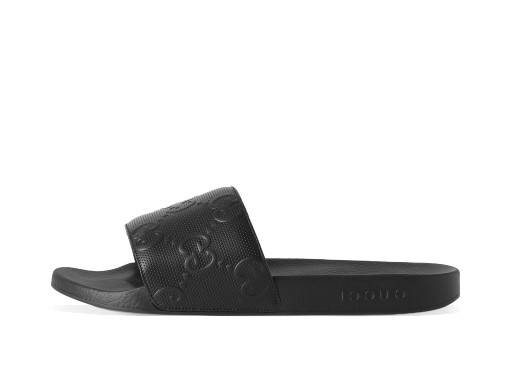 Sneakerek és cipők Gucci GG Slide Demetra Black Fekete | 681880 UKU00 1000