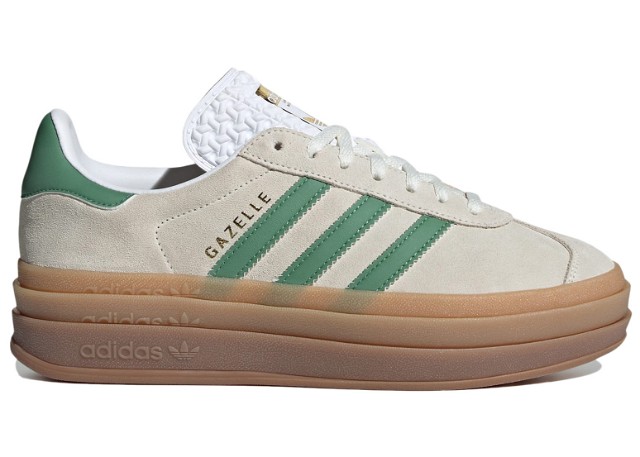 Sneakerek és cipők adidas Originals Gazelle Bold Off White Preloved Green W Bézs | IH7558
