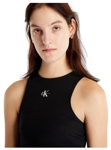 Trikók CALVIN KLEIN Micro Monologo Racer Top Fekete | J20J220765 BEH