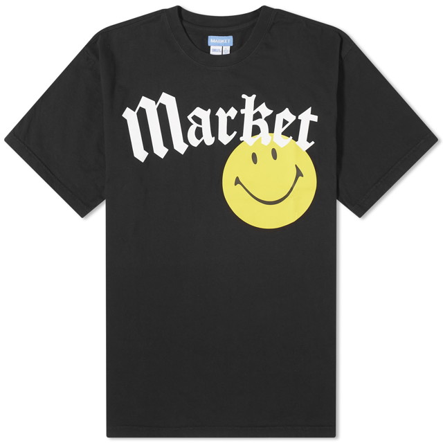 Póló MARKET Smiley Gothic T-Shirt Fekete | 399001639-WBK