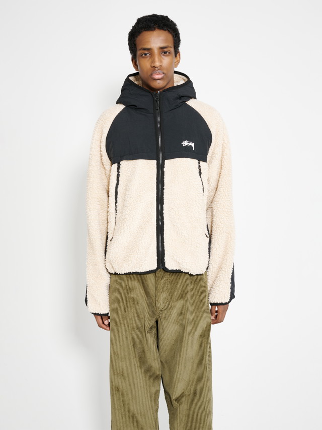 Dzsekik Stüssy Paneled Hooded Jacket Bézs | 118530 1032