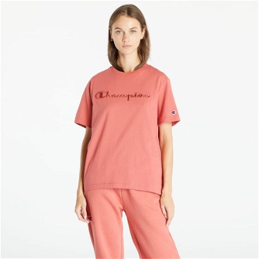 Póló Champion Crewneck T-Shirt Dark Pink Rózsaszín | 116058 CHA RS050, 0