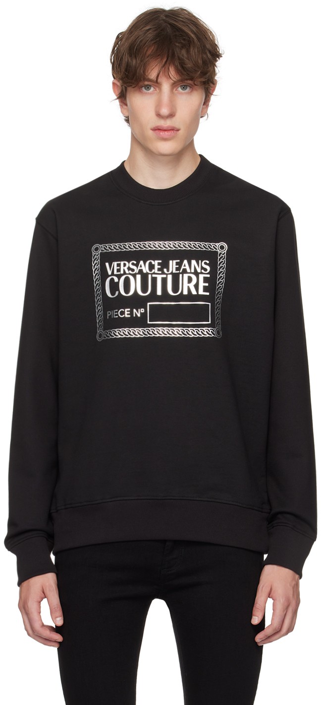 Sweatshirt Versace Jeans Couture Piece Number Sweatshirt Fekete | E75GAIT11_ECF06T, 0