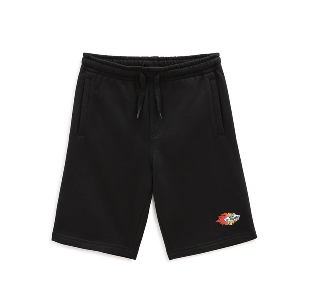 Rövidnadrág Vans Logo Repeat Fleece Short Fekete | VN0A7SHHBLK1