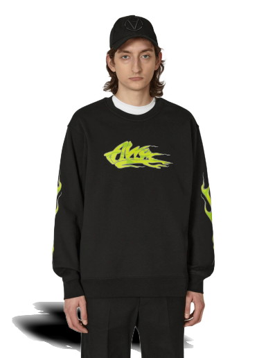 Sweatshirt Vans Alva Skates Crewneck Sweatshirt Fekete | VN00061GBLK1