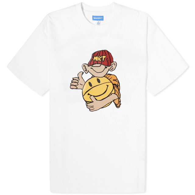 Póló MARKET Friendly Game T-Shirt Fehér | 399001847-WHT