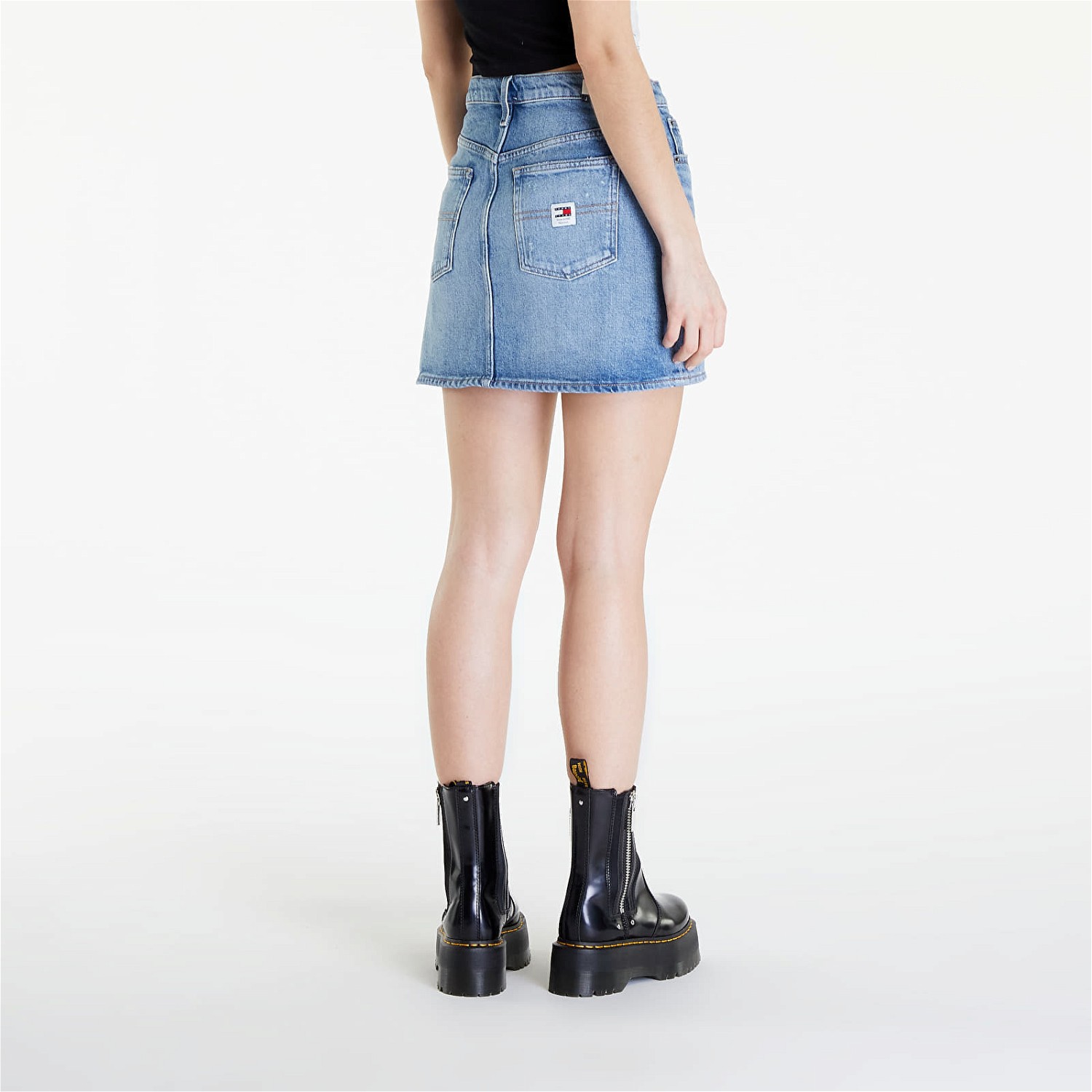Szoknya Tommy Hilfiger Tommy Jeans Izzie Mid Rise Mini Classic Skirt Kék | DW0DW17669 1A5, 1