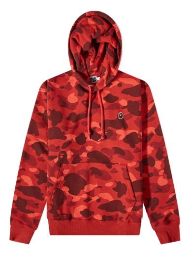 Sweatshirt BAPE A Bathing Ape Color Camo One Point Ape Head Pullover Hoody 
Piros | 001PPI801012M-RED