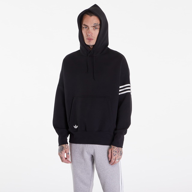 Sweatshirt adidas Originals Neuclassics Hoodie Black Fekete | IW0975