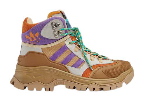 Sneakerek és cipők Gucci adidas x Laced Up Boots Brown Purple (Women's) Bézs | 721394 FAAW5 9762