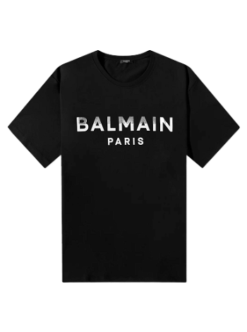 Balmain Foil Paris Logo T-Shirt BH0EG010BC58-EHZ