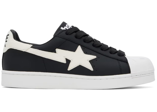 Sneakerek és cipők BAPE A Bathing Ape Skull Sta #2 Black Fekete | 1J80-191-065-BLK