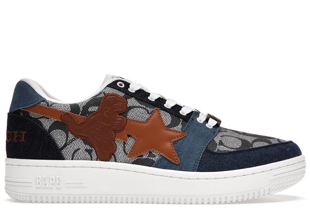 Sneakerek és cipők BAPE Bape Sta Low Coach "Blue" Sötétkék | 1H74-191-901