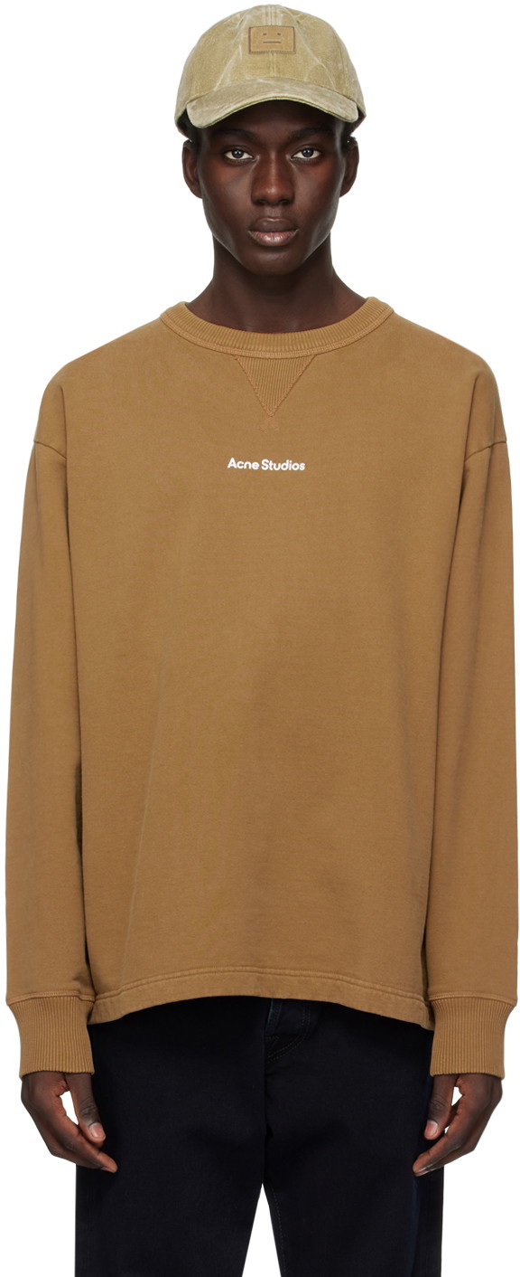 Pulóver Acne Studios Printed Sweater Barna | BI0197-