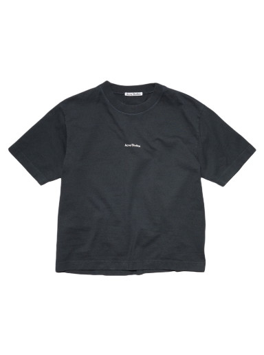 Póló Acne Studios Crewneck T-shirt Fekete | FN-WN-TSHI000196