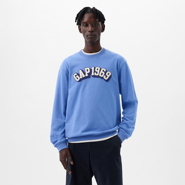 Sweatshirt GAP Logo Crewneck Sweatshirt Cabana Blue 602 Kék | 829103-07