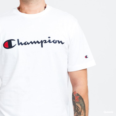 Póló Champion Organic Cotton Script Logo Fehér | 216473 WW001, 2