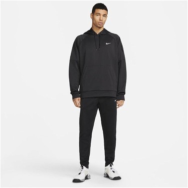 Sweatshirt Nike Therma-FIT Pullover Fitness Hoodie Fekete | DQ4834-010, 3