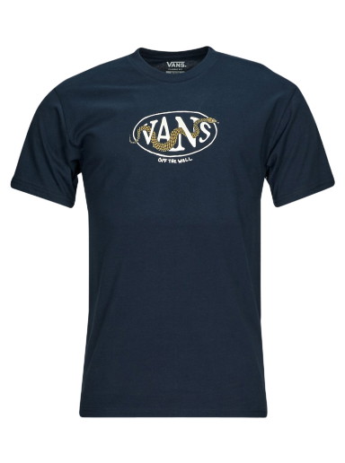 Póló Vans Snaked Center Logo T-Shirt Sötétkék | VN0008RVNVY