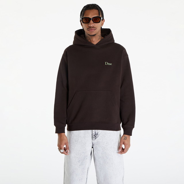 Classic Small Logo Hoodie Deep Brown