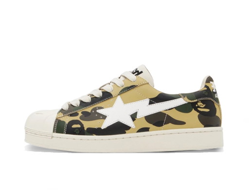 Sneakerek és cipők BAPE A Bathing Ape Skull Sta 1st "Camo Yellow" Sárga | 1J20-191-008 YEL